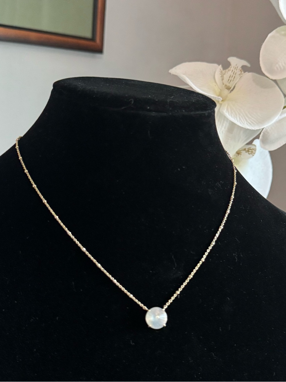 Kendra Scott Jolie Pendant Necklace - gold and gray illusion